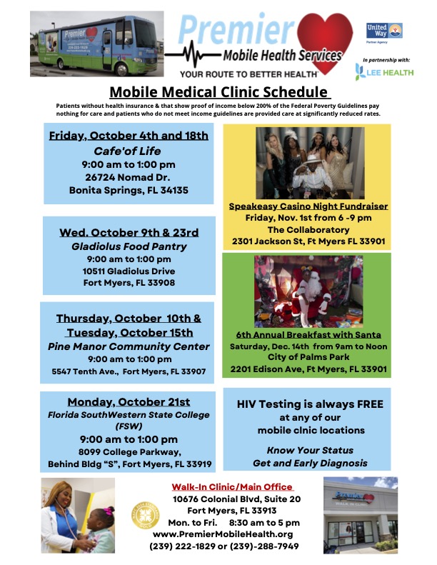 october 2024 english mobile medical clinic schedule