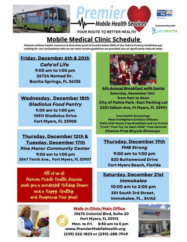 december 2024 english mobile medical clinic schedule