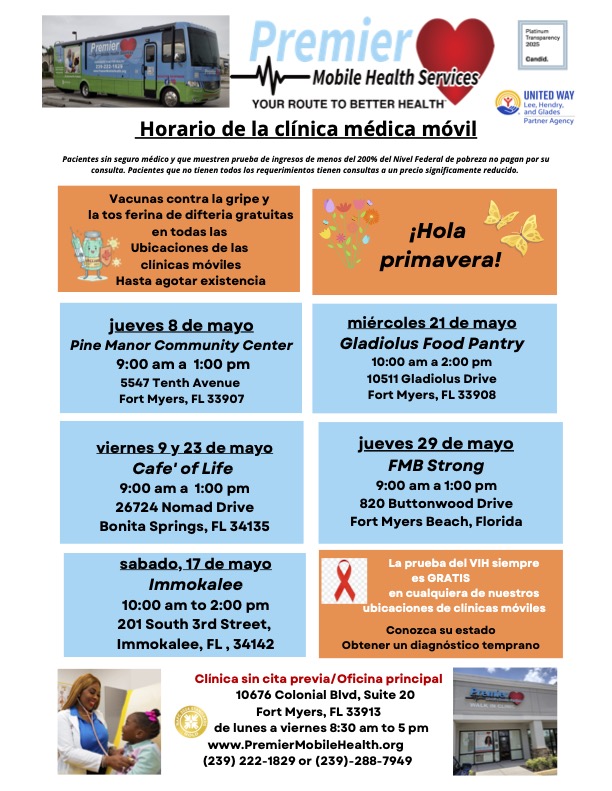 may 2025 spanish mobile medical clinic schedule