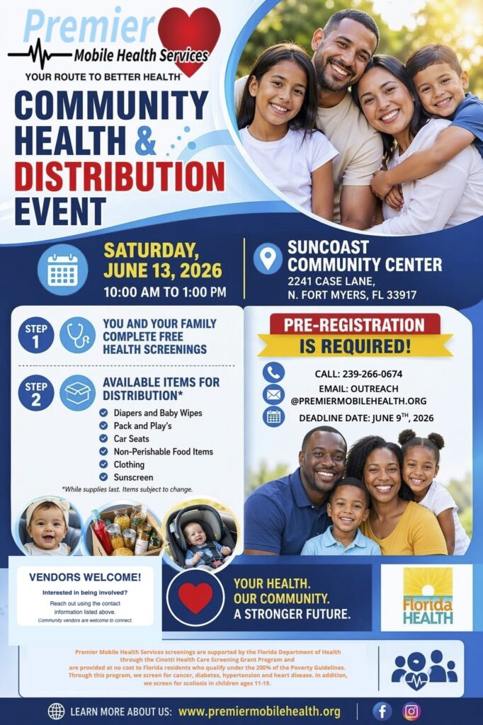 health and distribution event june 13th