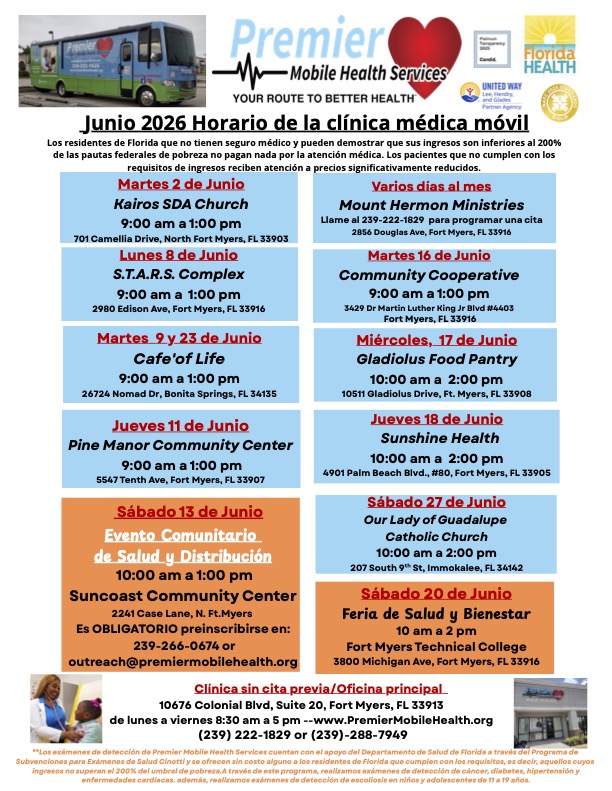 june 2026 spanish mobile medical clinic schedule
