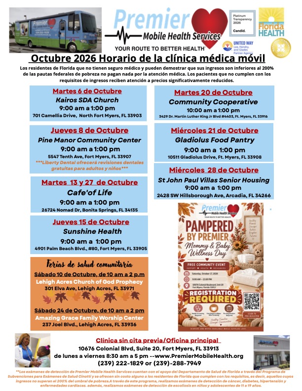 october 2026 spanish mobile medical clinic schedule